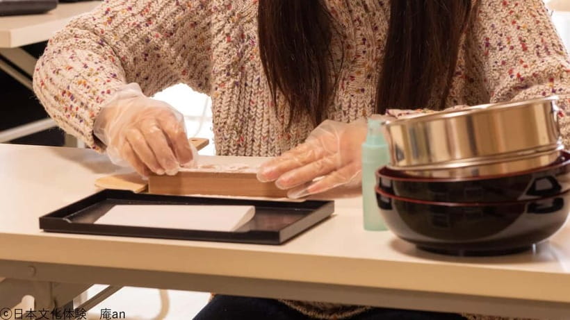 2 Types of Japanese Sweets making and Tea Ceremony - Matcha Grinding and a Casual Tea Ceremony Moment