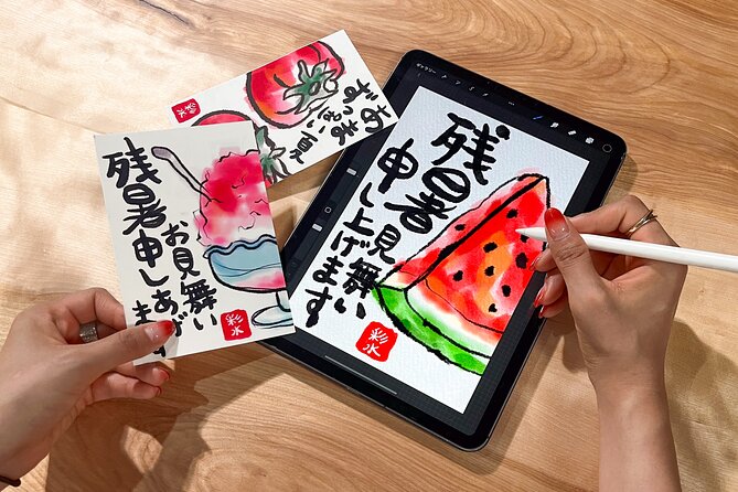 Calligraphy & Digital Art Workshop in Kyoto - Traditional calligraphy or Suibokuga: getting the stroke idea first