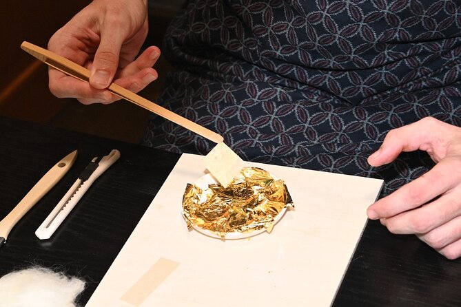 Elegant Tea Ceremony While Wearing Kimono Experience in Kyoto - Gold leaf workshop: make a take-home Kyoto souvenir