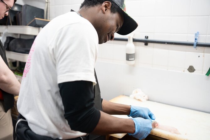 Fish Cutting workshop in Kyoto Japan - What you actually learn: handling, filleting, and three-piece sashimi prep