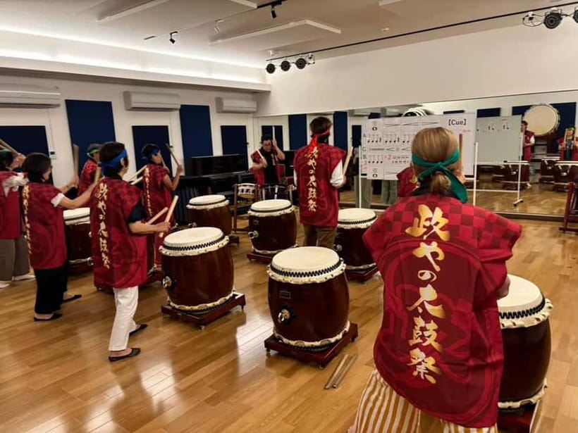From Kyoto: Japanese Drum Taiko Workshop in Osaka - Learning the movements, then playing together (not just trying once)