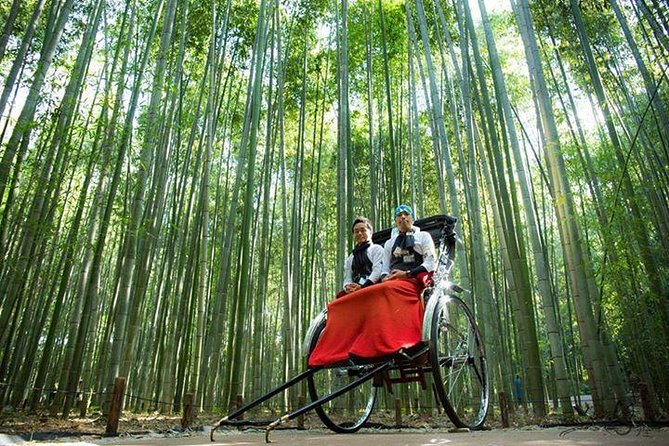 Kyoto Arashiyama Rickshaw Tour with Bamboo Forest - Stop 1: getting off for the steep walk into the main bamboo