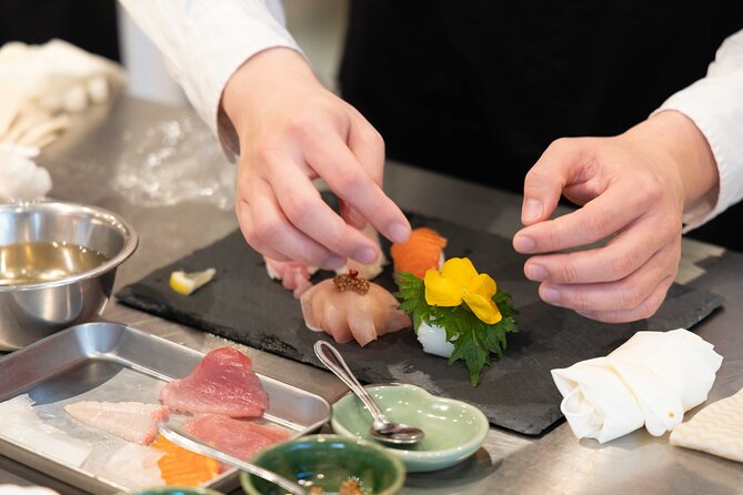 Kyoto: Enjoy Sushi & Market Tour! Best for Family & Couple! - The kitchen portion: vinegar rice, nigiri, temari, and temaki