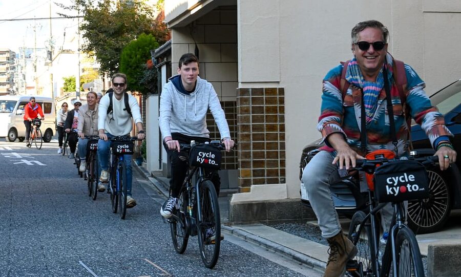 Kyoto: Full Day Bike Tour - Kitano Tenmangu shrine to the Golden Pavilion: moving from tradition to icon