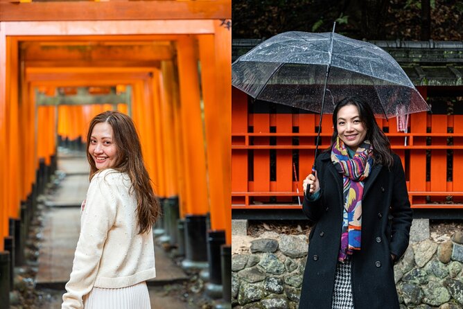 Kyoto Fushimi Inari Private Photoshoot - Stop 5, fox guardian statues: adding Kyoto meaning to your portraits