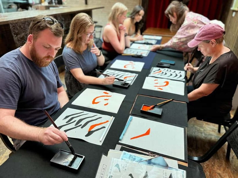 Kyoto: Japanese Calligraphy Workshop - Your finished keepsake: photos, gallery time, and take-home rice paper