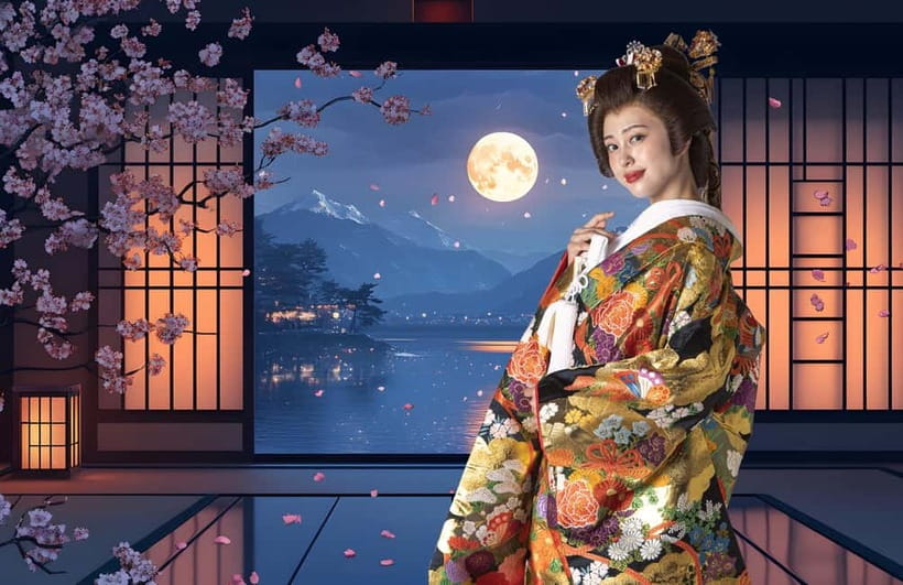 Kyoto Kimono : Ooku Studio Photo Plan - Kyoto Ooku in a Studio: What You Do During the Hour
