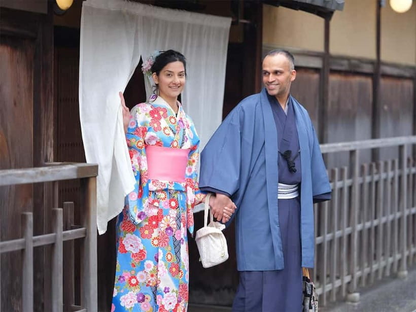 Kyoto Kimono Rental mimosa ｜Kimono/Yukata Rental Couple Plan - Getting dressed at Mimosa: come empty-handed and leave photo-ready