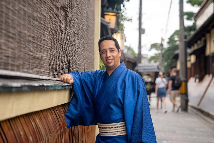 Kyoto Kimono Rental mimosa Kimono/Yukata Rental Men's Plan - Men’s Kimono or Yukata Rental at Mimosa, What You’re Actually Getting