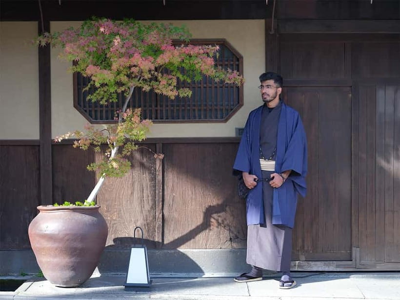 Kyoto Kimono Rental mimosa Kimono/Yukata Rental Men's Plan - From the Door to Your Outfit: What’s Included in the Set