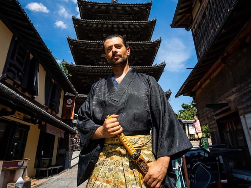 Kyoto Kimono Rental mimosa Samurai Plan｜Feel the History - Dressing time: fit, sandals, and first-time calm