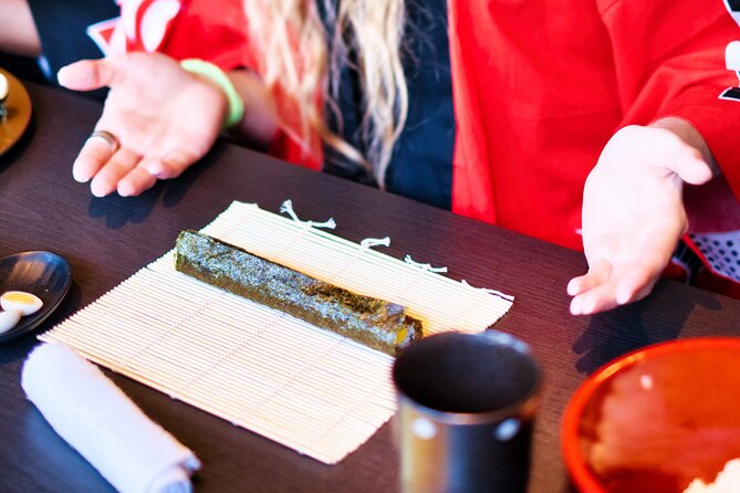 Kyoto Making Wagyu Sushi experience - Gunkan maki and the seaweed size detail people miss