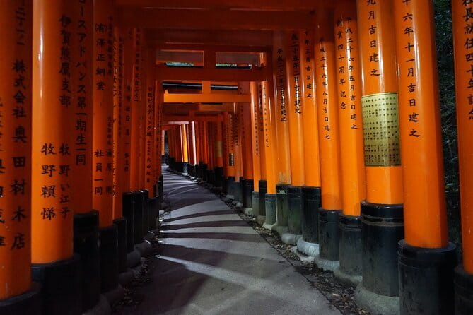 Kyoto Night Walking Guided Tour at Fushimi Inari Shrine - Fushimi Inari at night: torii gates, steps, and the right mindset
