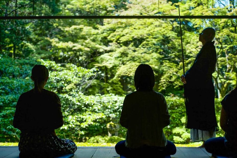 Kyoto: Nighttime Zen Meditation and Matcha Tea Experience - The nighttime garden walk, four gardens lit like a story