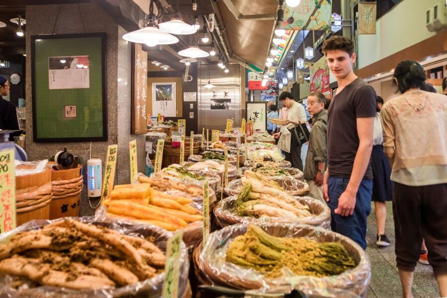 Kyoto: Nishiki Market Food Tour - Nishiki Market food, mapped out in a 3-hour walk