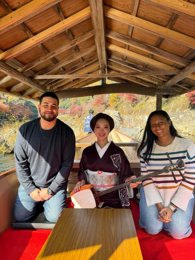 Kyoto: Private Boat Cruise with Shamisen and Games - Price and value: $133 per person for a private culture hour