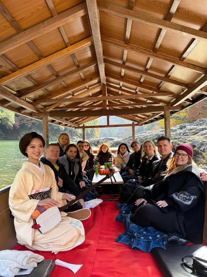Kyoto: Private Boat Cruise with Shamisen and Games - Weather matters on the river: what to do if the day changes