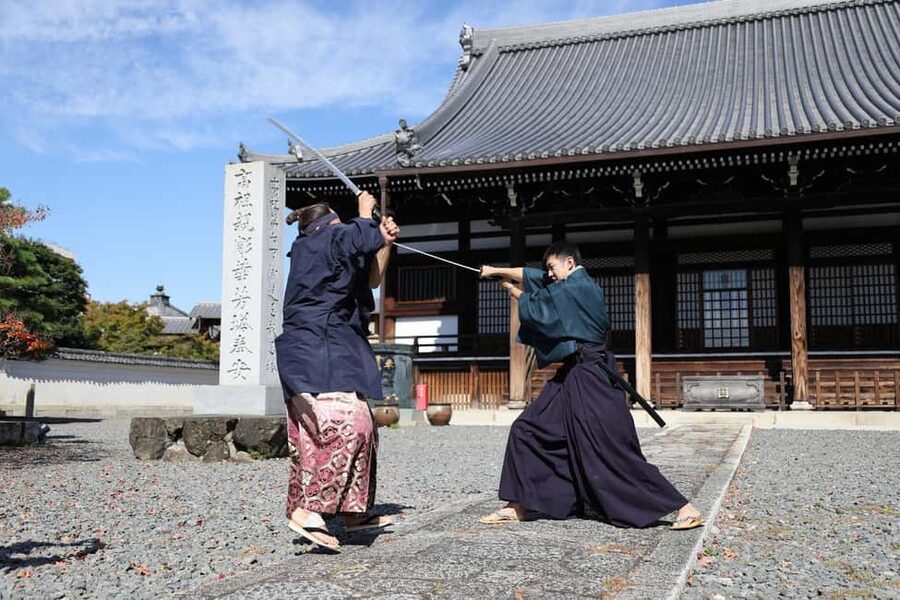 Kyoto: Samurai Sword & Kimono Action Filming Experience - The chambara performance: professional actors with period-drama energy