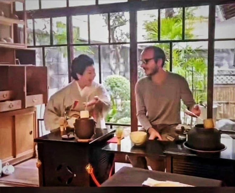 Kyoto: Table-Style Tea Ceremony at a Kyo-Machiya - Calligraphy Keepsake, Name in Kanji or Hiragana, and Flower Arranging