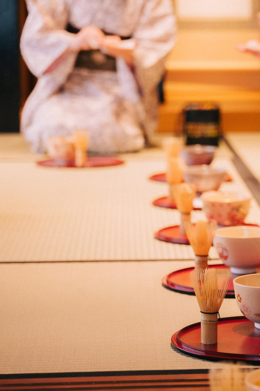 Kyoto: Tea Ceremony with Kimono and Photoshoot - Making your own matcha plus sweets pairing