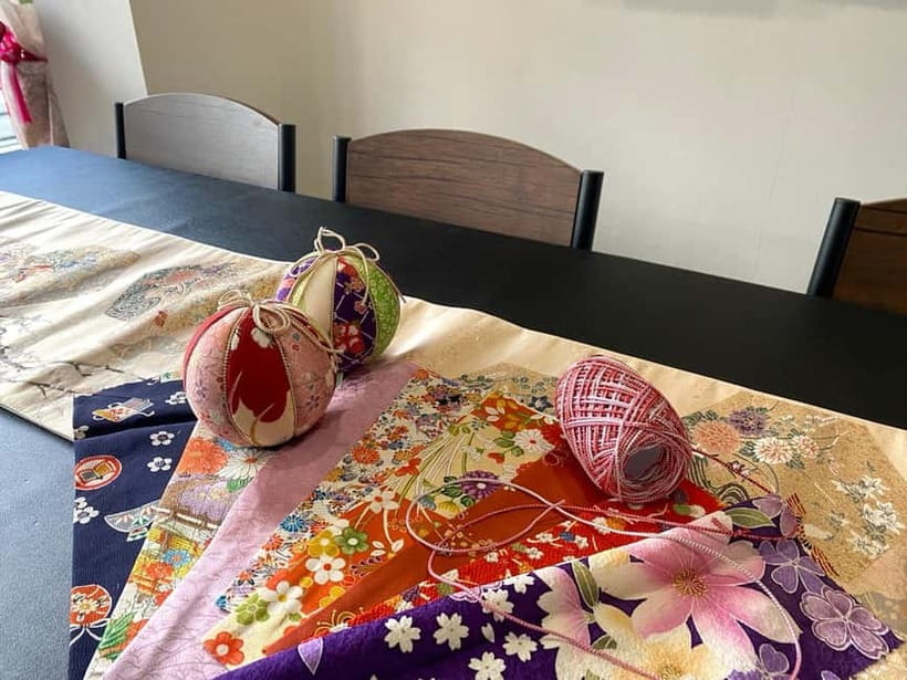 Kyoto: Traditional Kimono Fabric Handicrafts Workshop - Making Temari Step By Step With Mae and Clear English Support