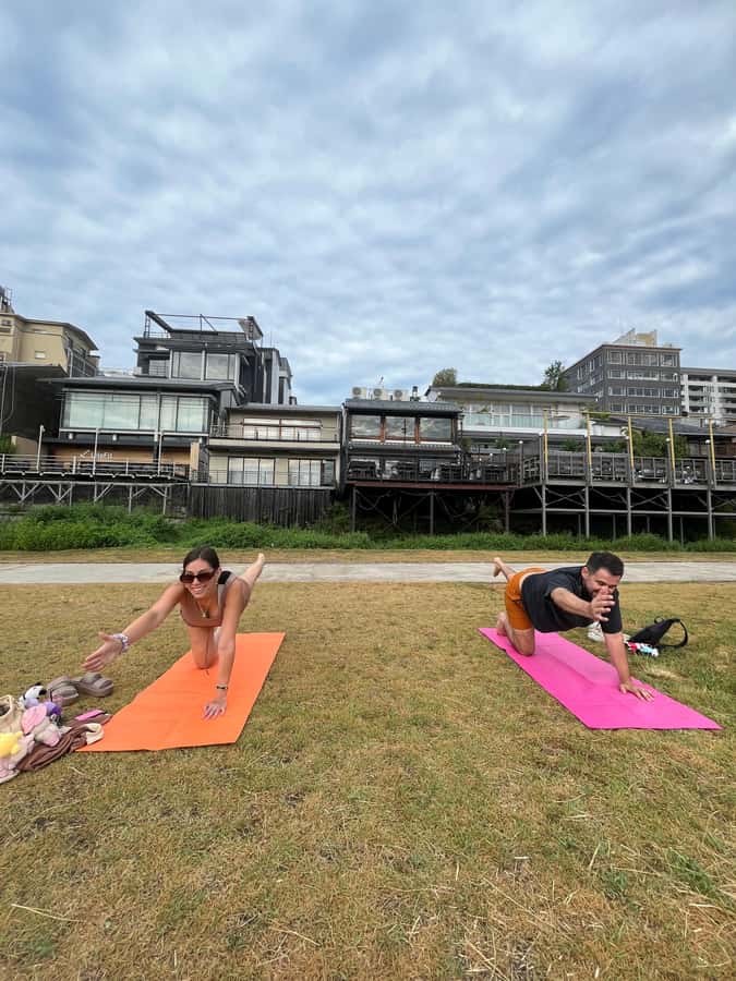 Kyoto: Yoga Class by Kamo river - Poses and Travel Recovery: Why Stretching in Kyoto Helps