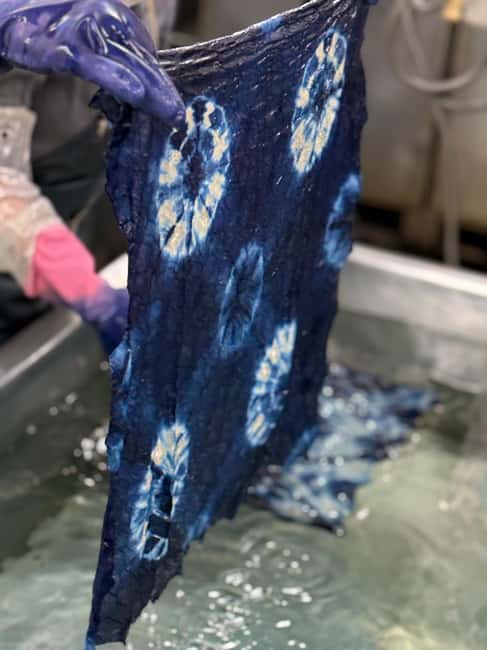 Natural Indigo Dyeing with Local Masters (Private Atelier) - The hands-on workshop: folding, binding, and dipping (with real support)
