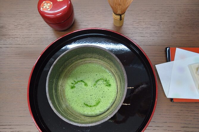 Private Matcha Drawing in Kyoto - Seasonal brush lettering: fan in summer, sign plate in winter